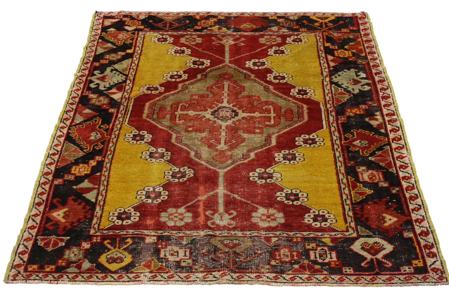 3 x 4 Vintage Oushak Rug 51697