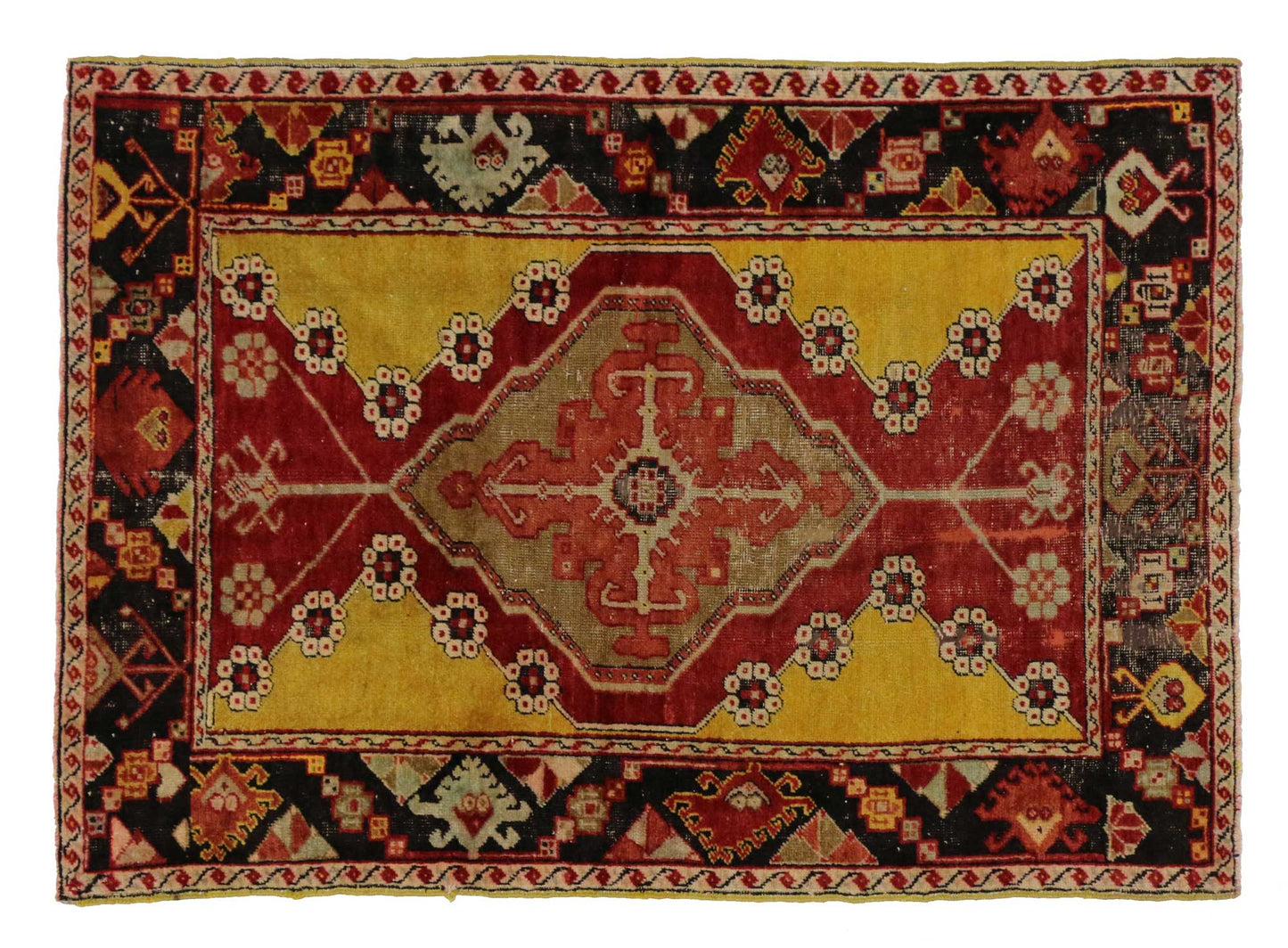 3 x 4 Vintage Oushak Rug 51697