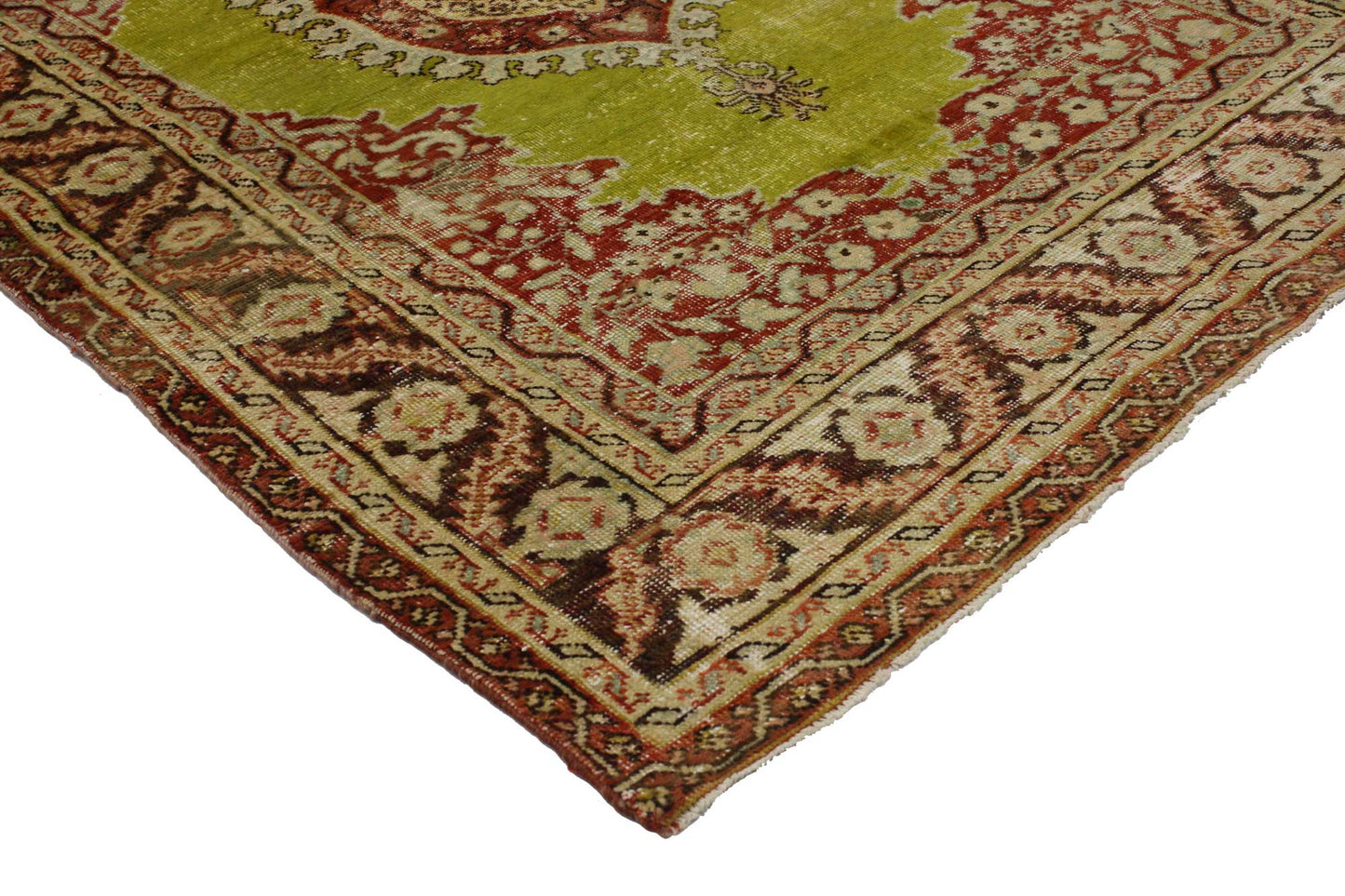 3 x 5 Vintage Turkish Oushak Rug 51698