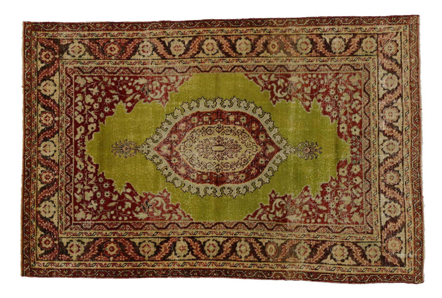 3 x 5 Vintage Turkish Oushak Rug 51698