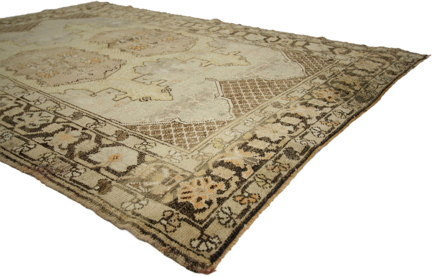 4 x 7 Vintage Turkish Oushak Rug 51701