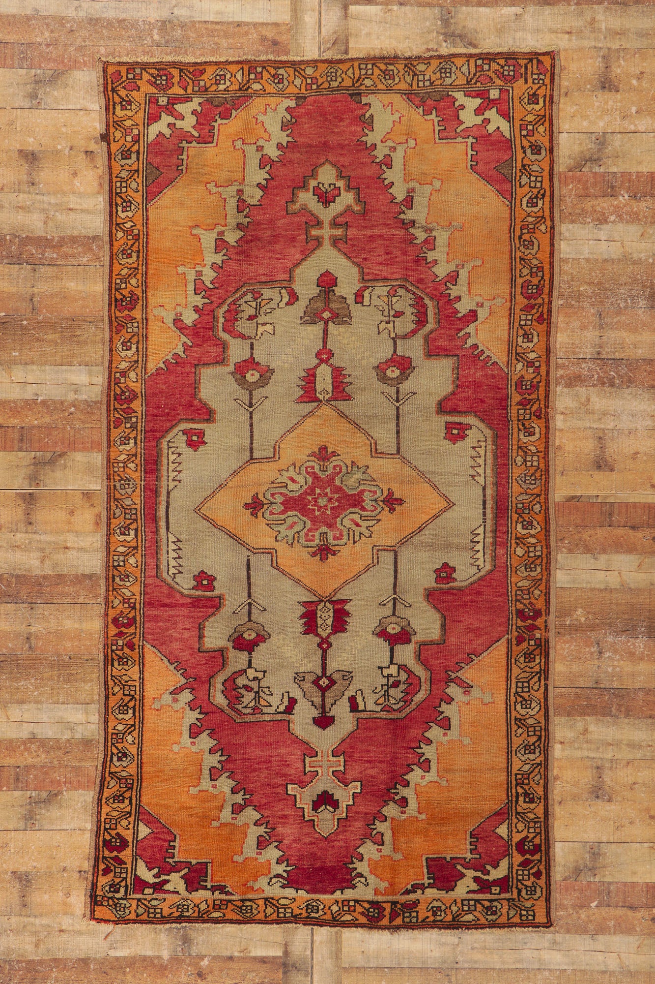 5 x 9 Vintage Turkish Oushak Rug 51728