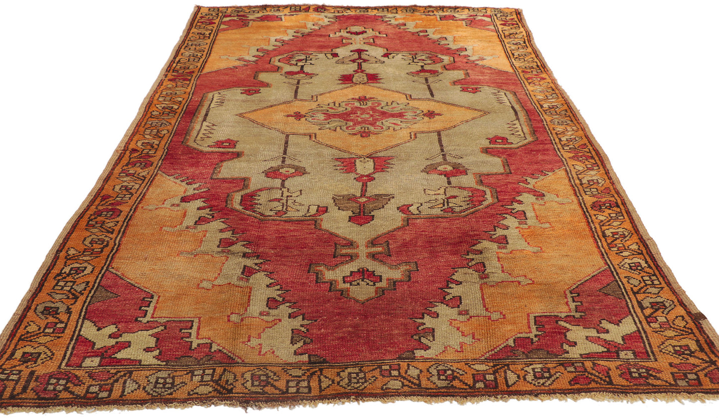 5 x 9 Vintage Turkish Oushak Rug 51728