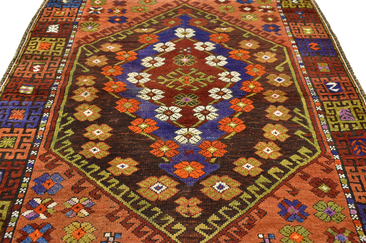 4 x 5 Vintage Turkish Oushak Rug 51733