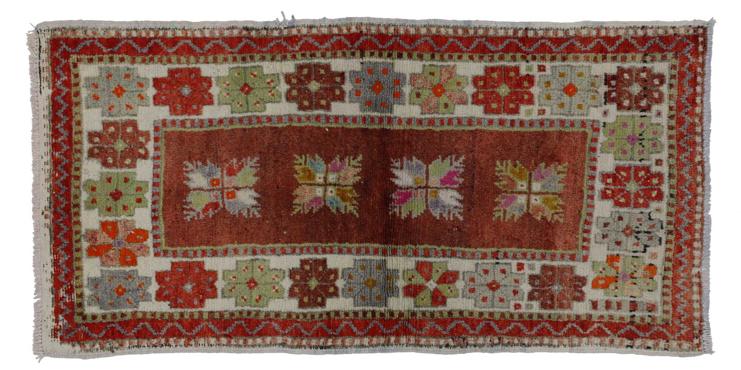 2 x 4 Vintage Turkish Oushak Rug 51770