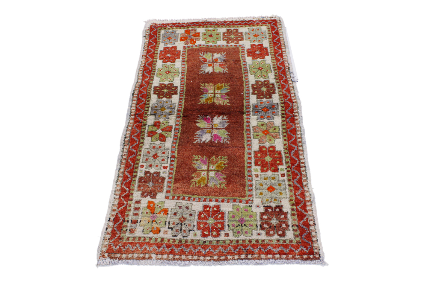 2 x 4 Vintage Turkish Oushak Rug 51770