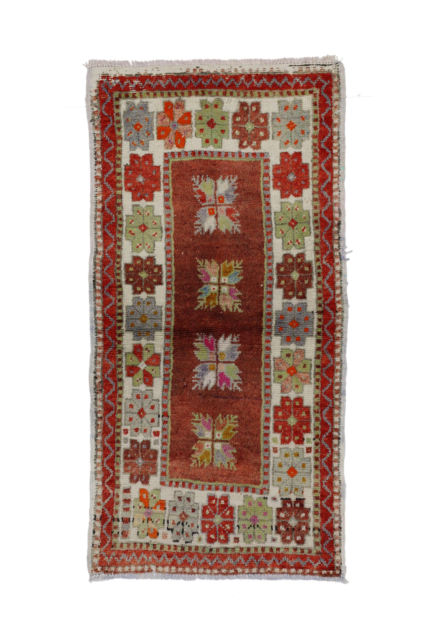 2 x 4 Vintage Turkish Oushak Rug 51770