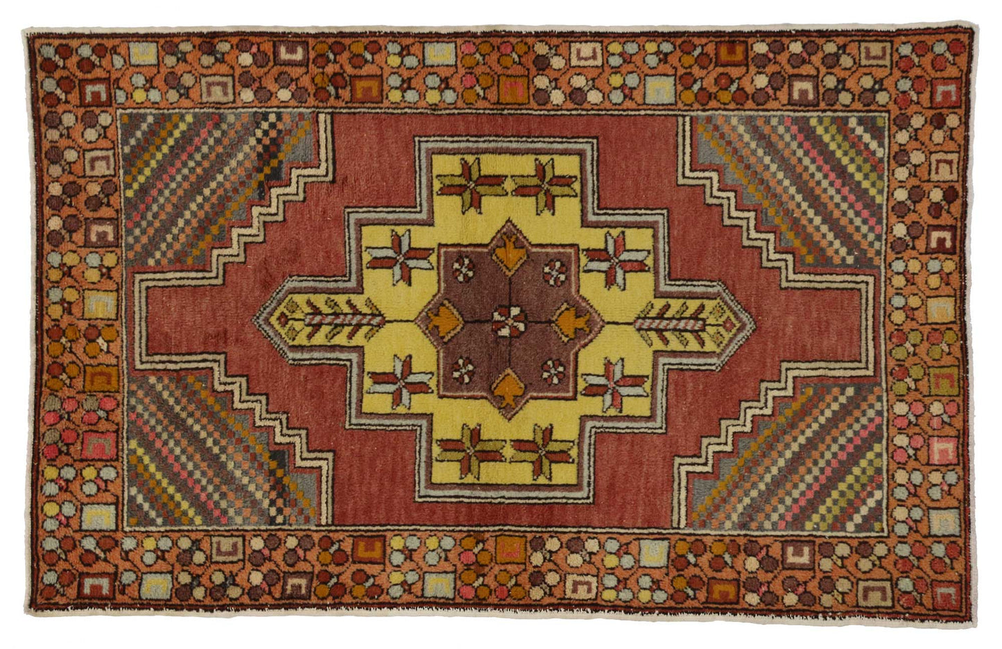 4 x 6 Vintage Turkish Oushak Rug 51774