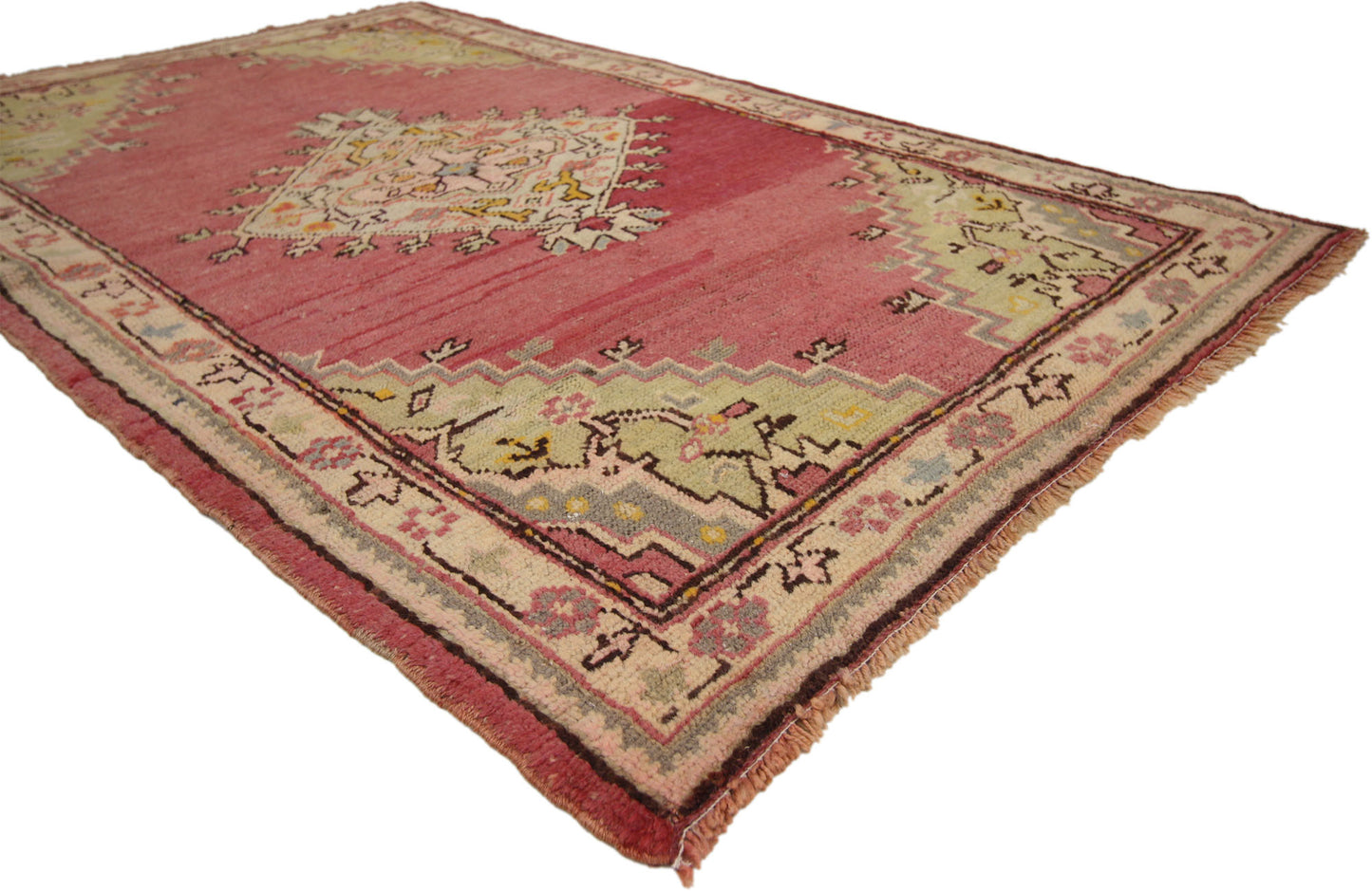 3 x 6 Vintage Turkish Oushak Rug 51779