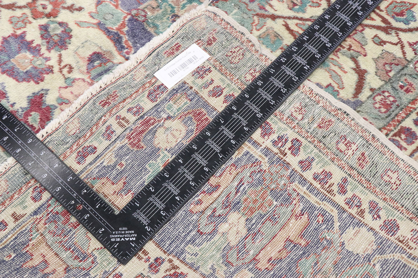 7 x 9 Vintage Turkish Oushak Rug 51788
