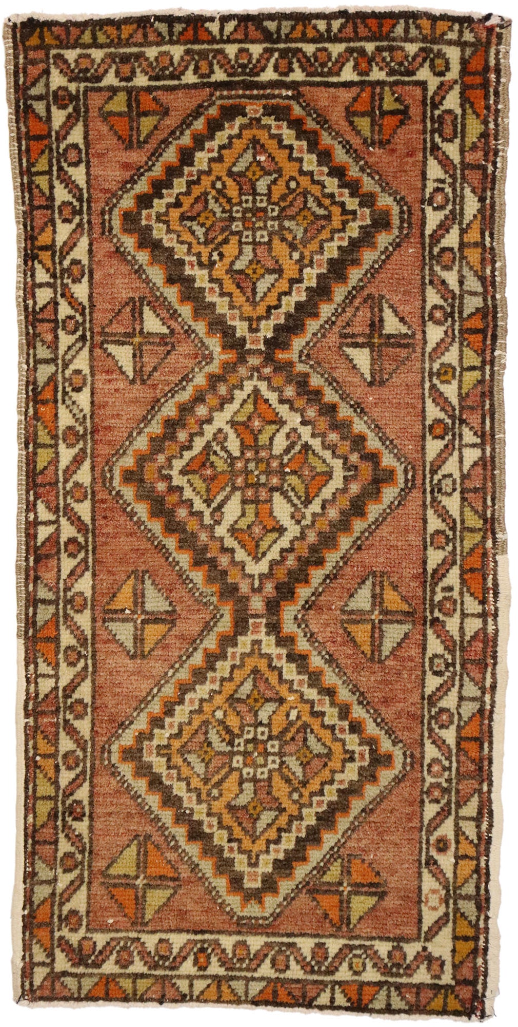 2 x 3 Vintage Turkish Yastik Rug 51814