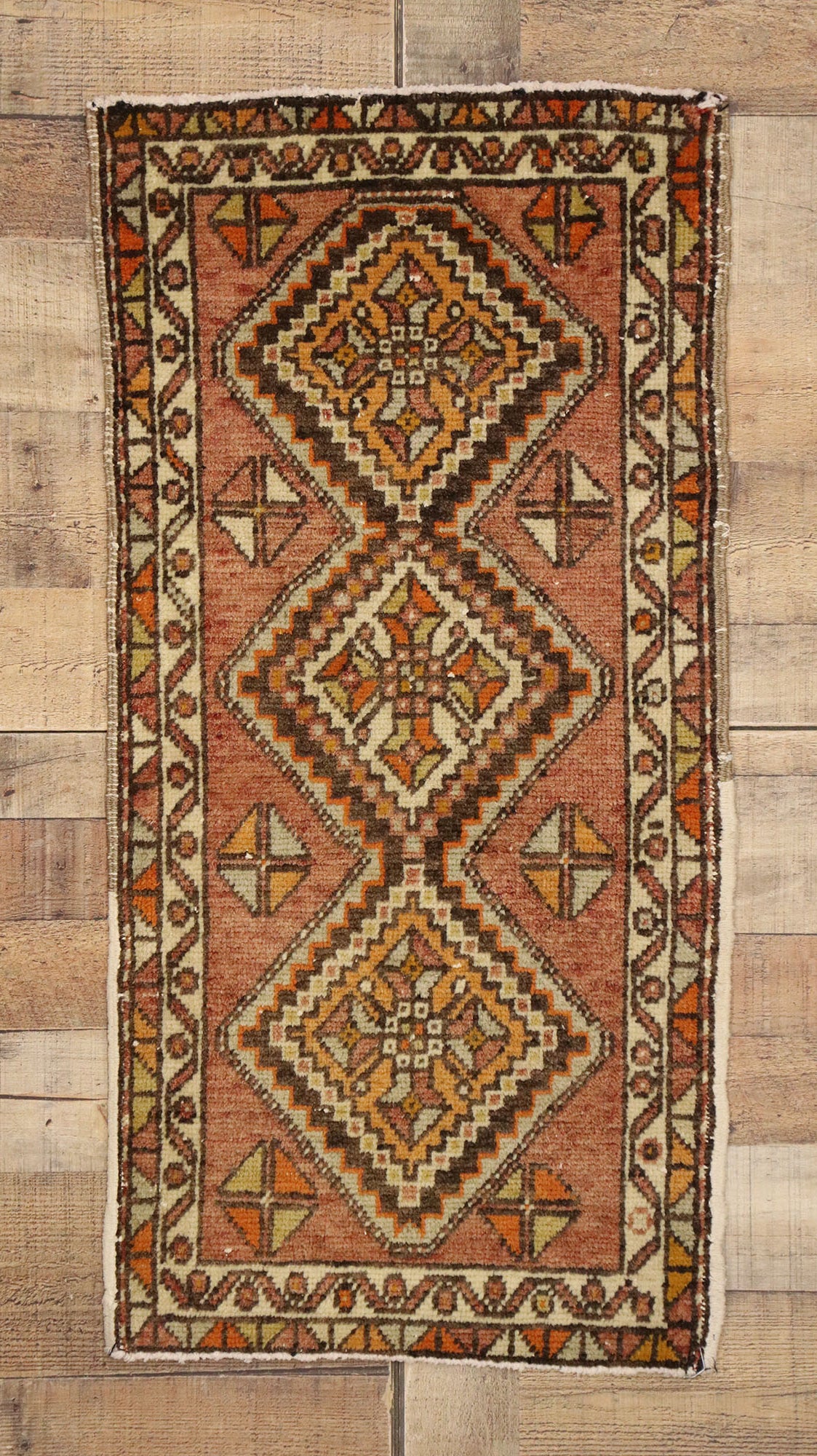2 x 3 Vintage Turkish Yastik Rug 51814