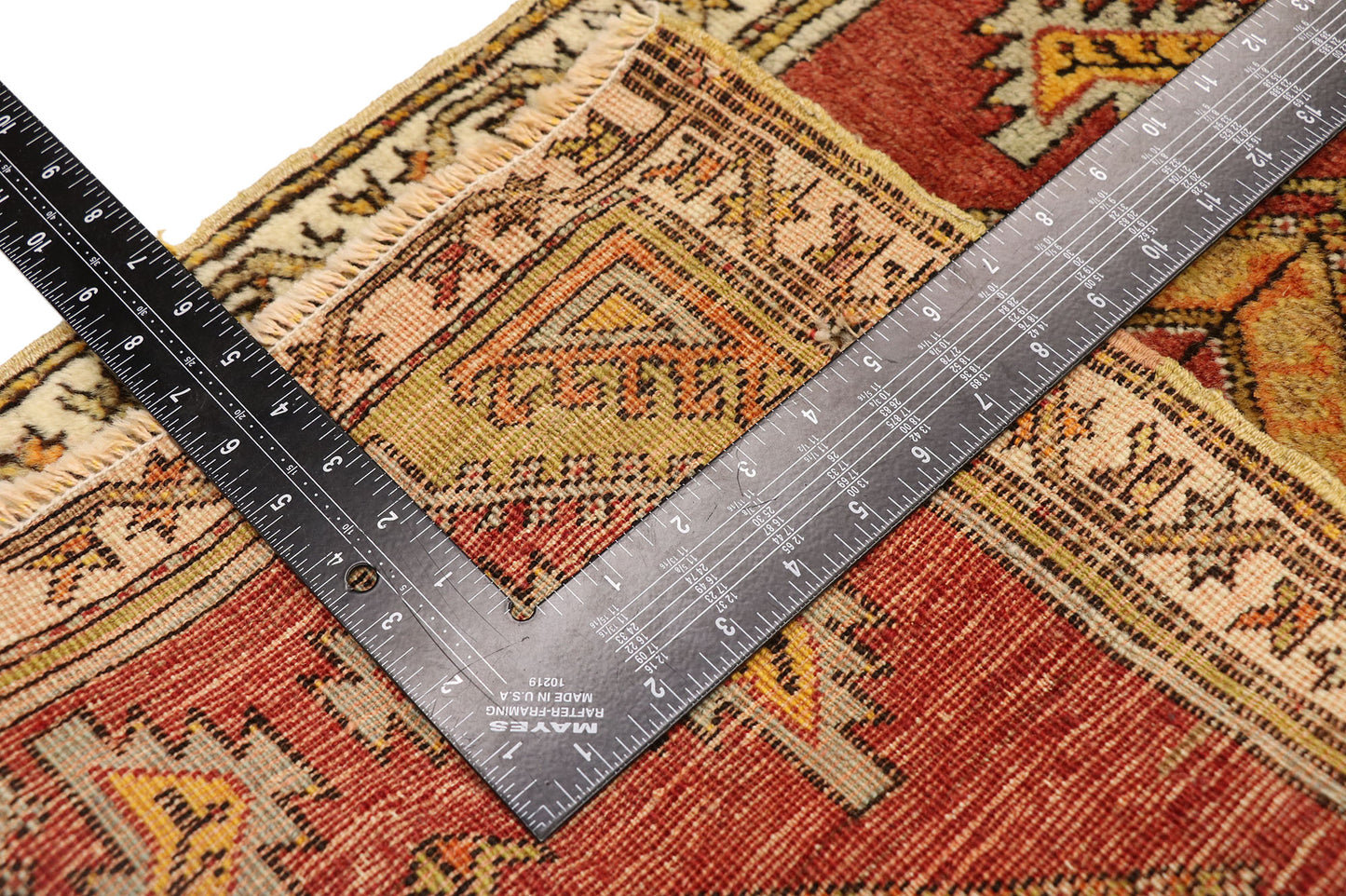 2 x 2 Vintage Turkish Yastik Rug 51829