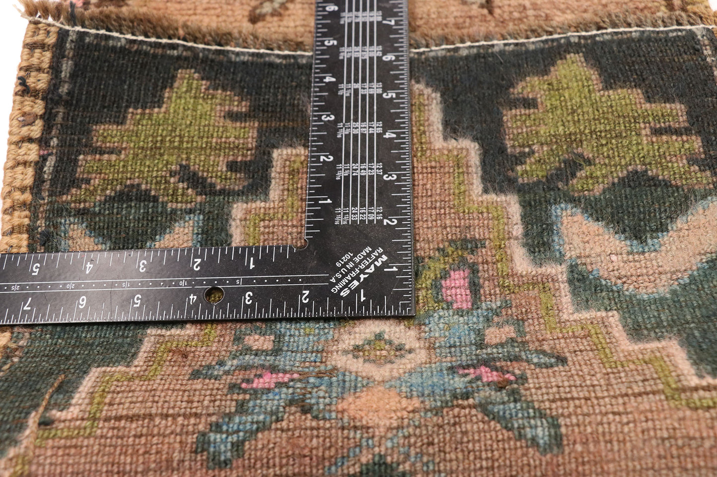 1 x 3 Vintage Turkish Yastik Rug 51831