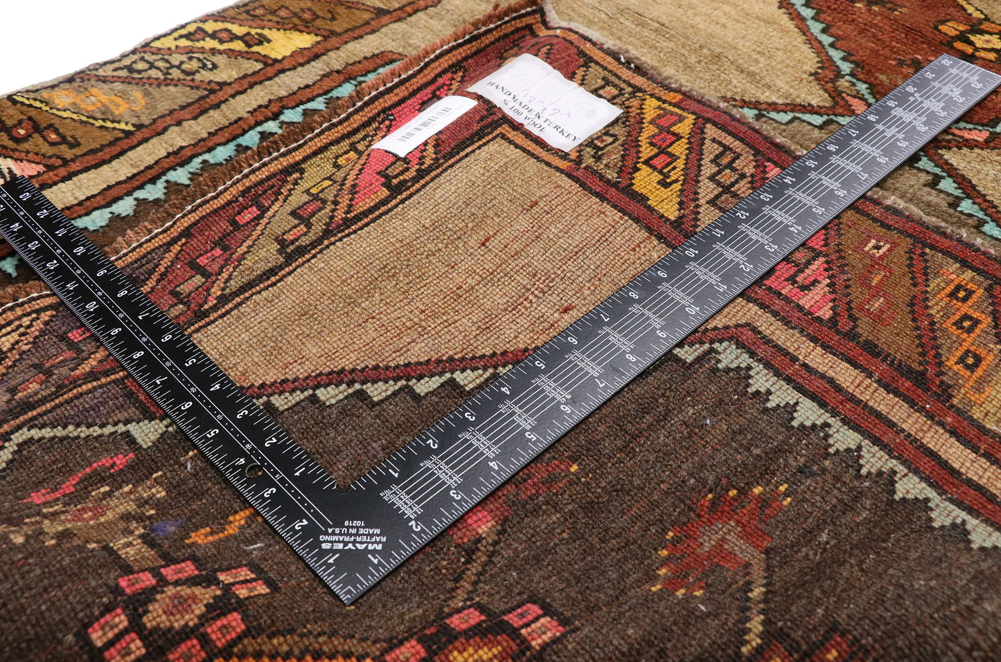 3 x 13 Vintage Turkish Oushak Rug 51842