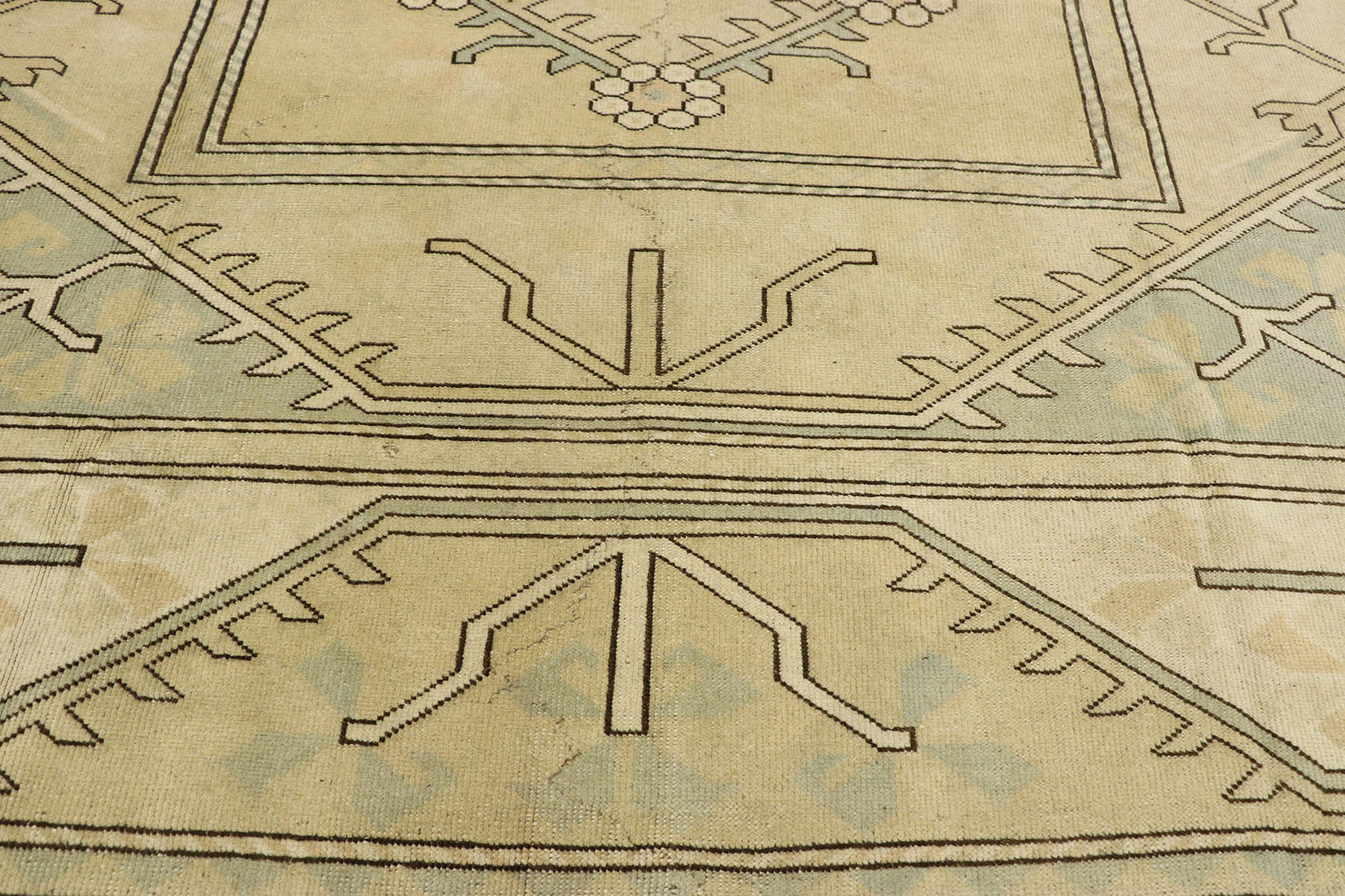 9 x 12 Vintage Turkish Oushak Rug 51849