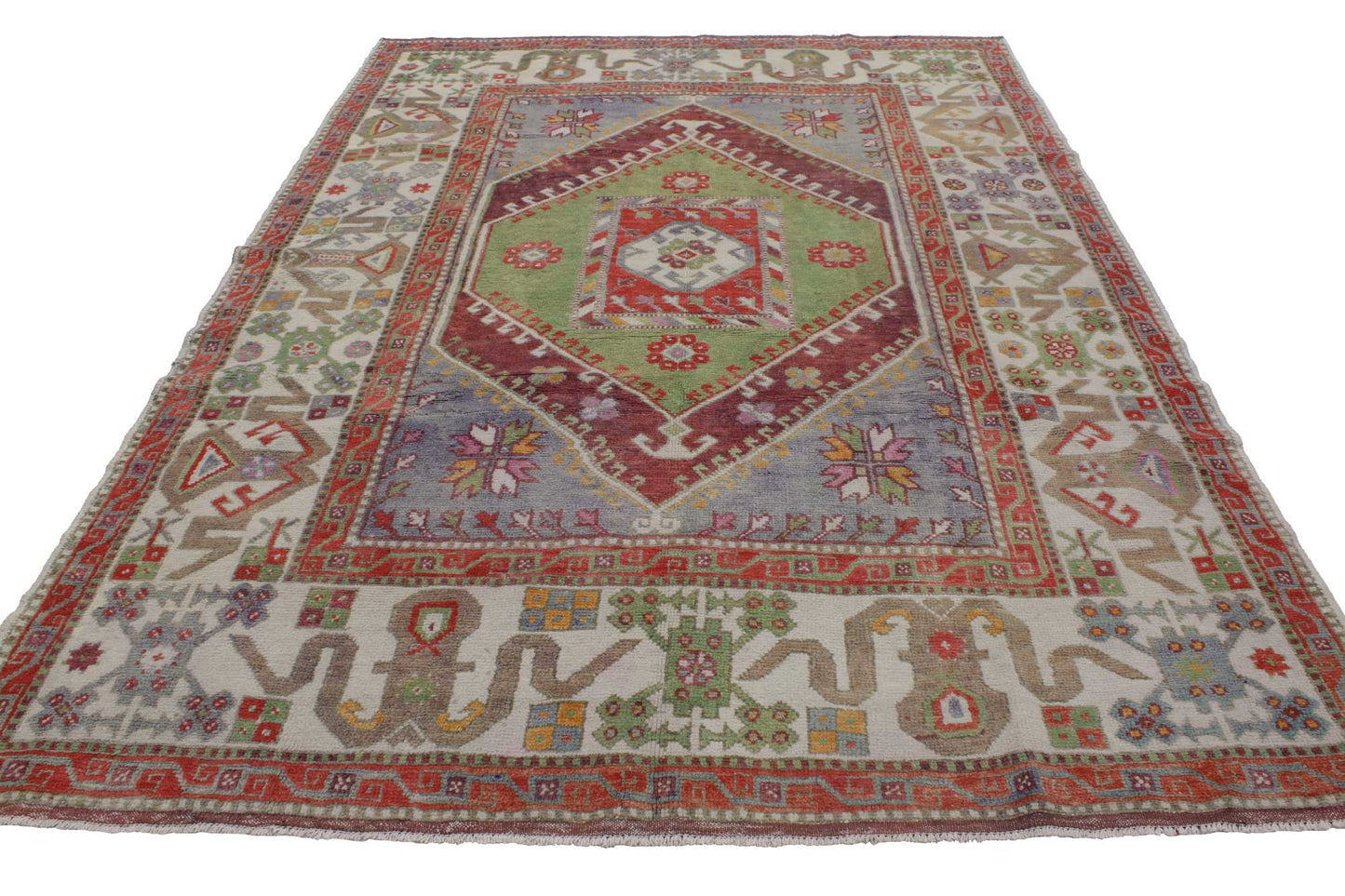 6 x 9 Vintage Oushak Rug 51851