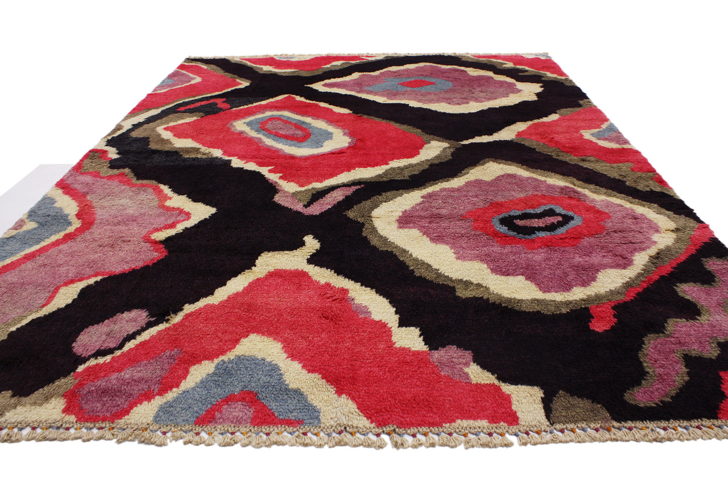 9 x 12 Colorful Turkish Tulu Shag Rug 51866