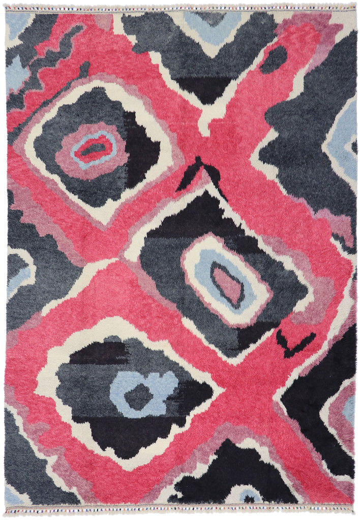 9 x 13 Colorful Turkish Tulu Shag Rug 51872