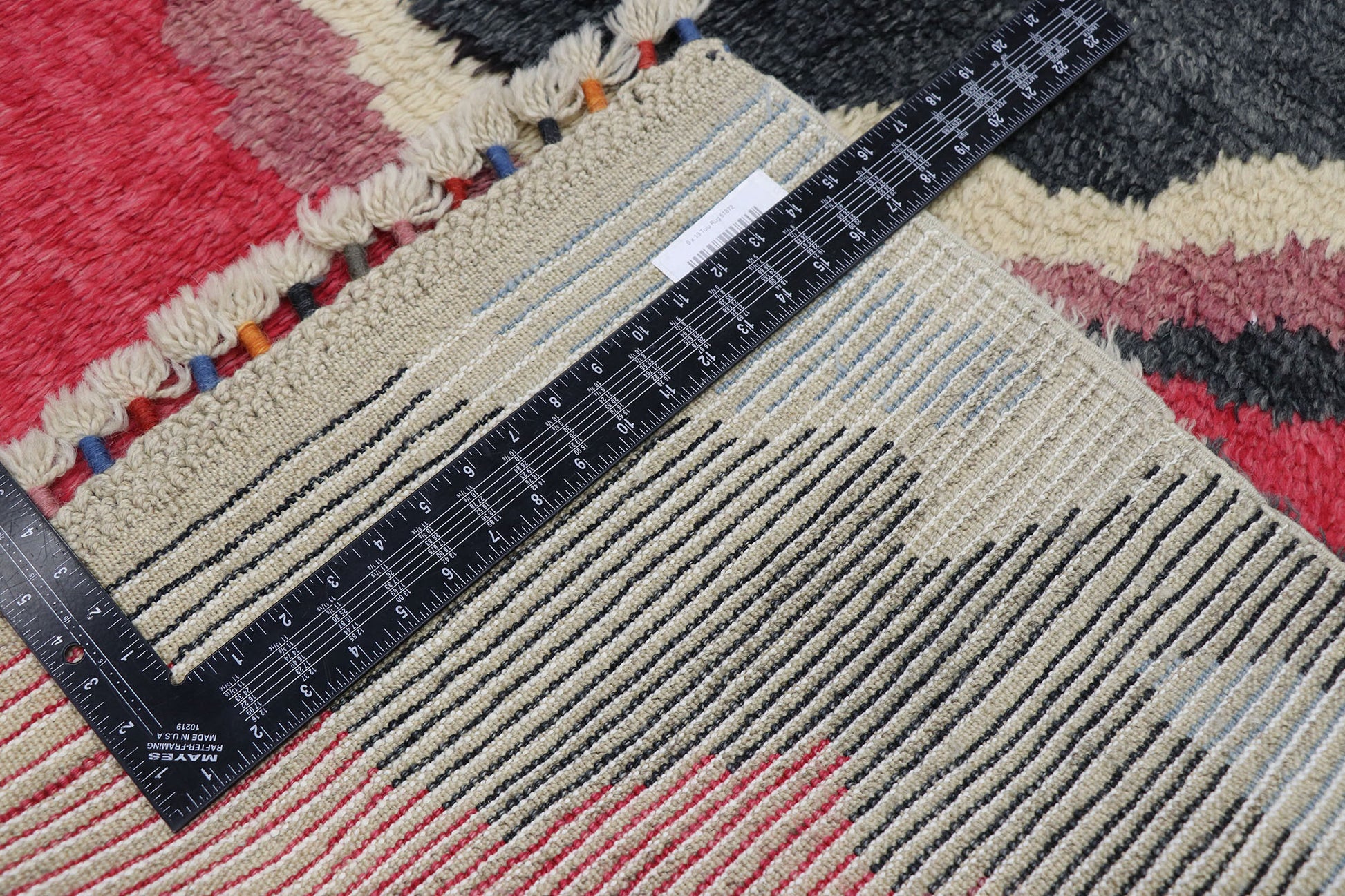 9 x 13 Colorful Turkish Tulu Shag Rug 51872