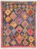 8 x 10 Colorful Turkish Tulu Shag Rug 51874