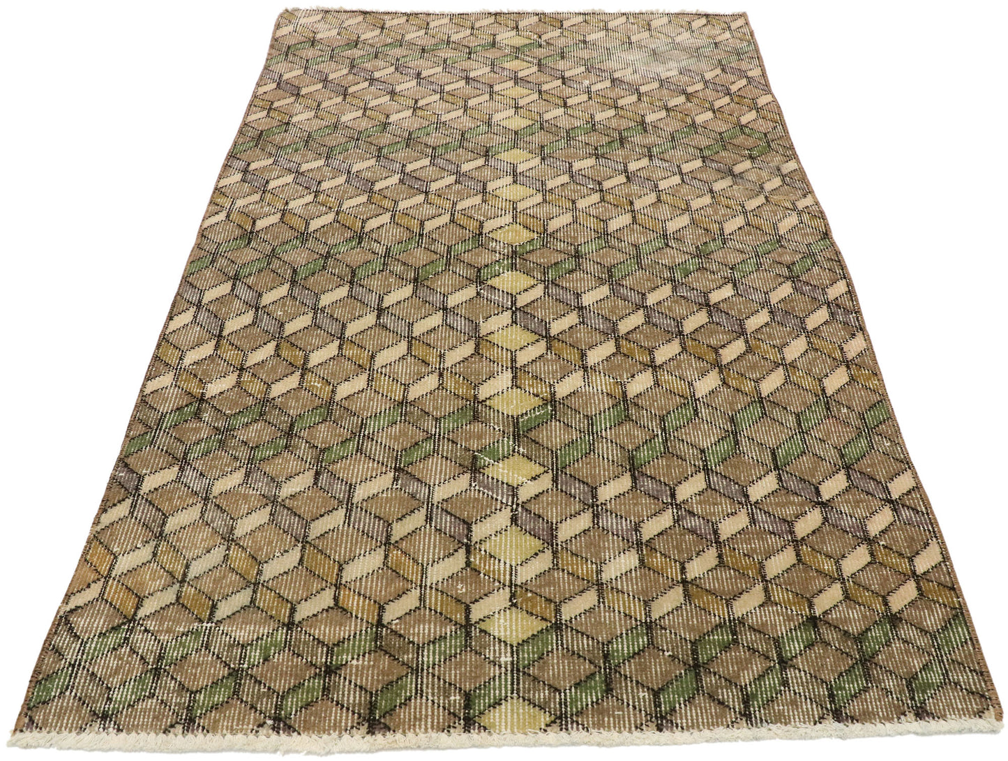 3 x 5 Zeki Muren Vintage Turkish Sivas Rug 51894