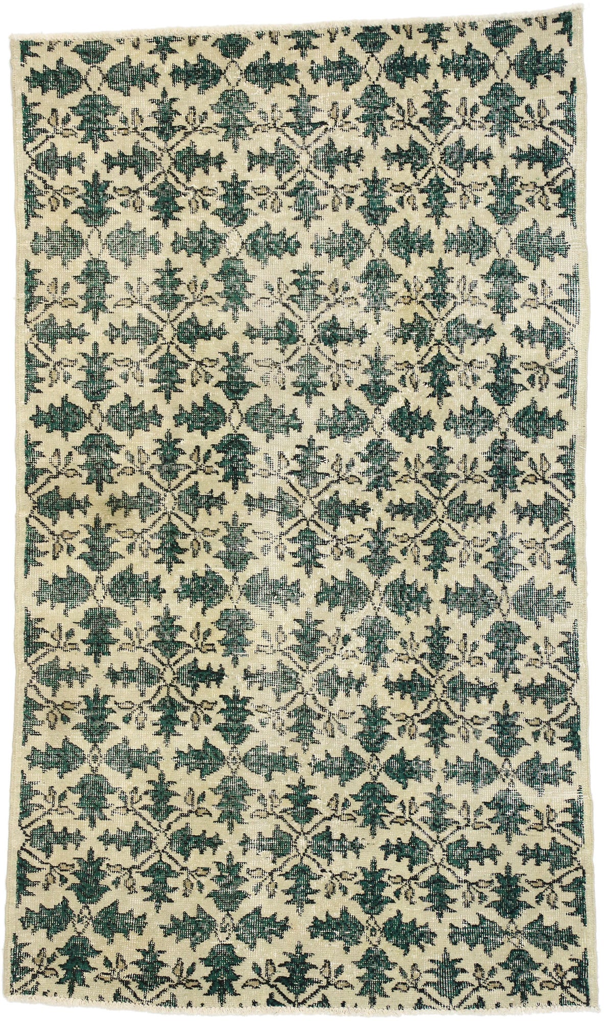4 x 7 Vintage Turkish Sivas Rug 51938