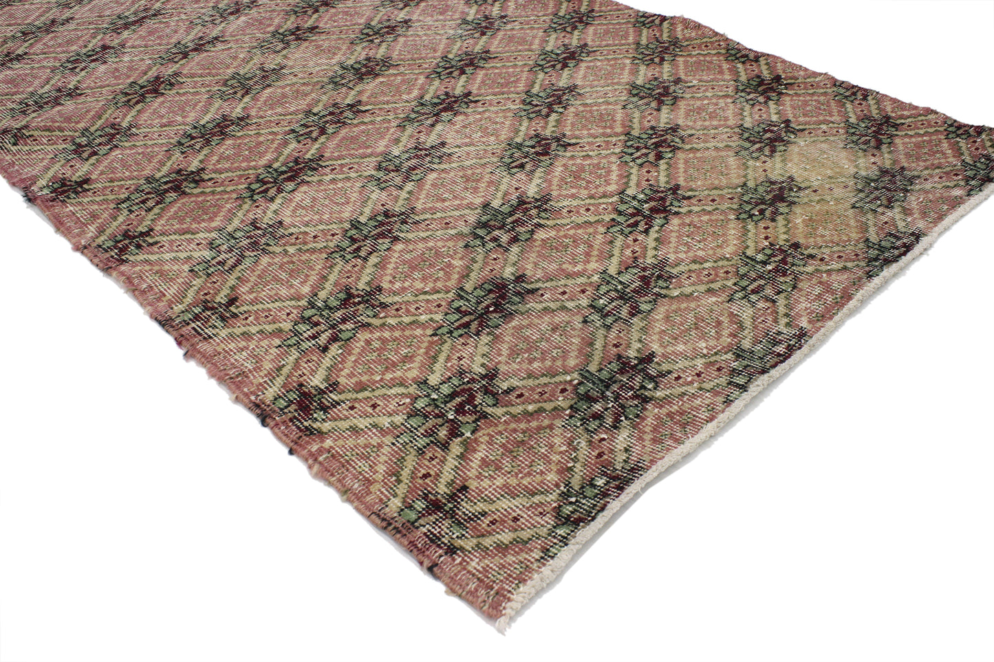 3 x 7 Vintage Turkish Sivas Rug 51942