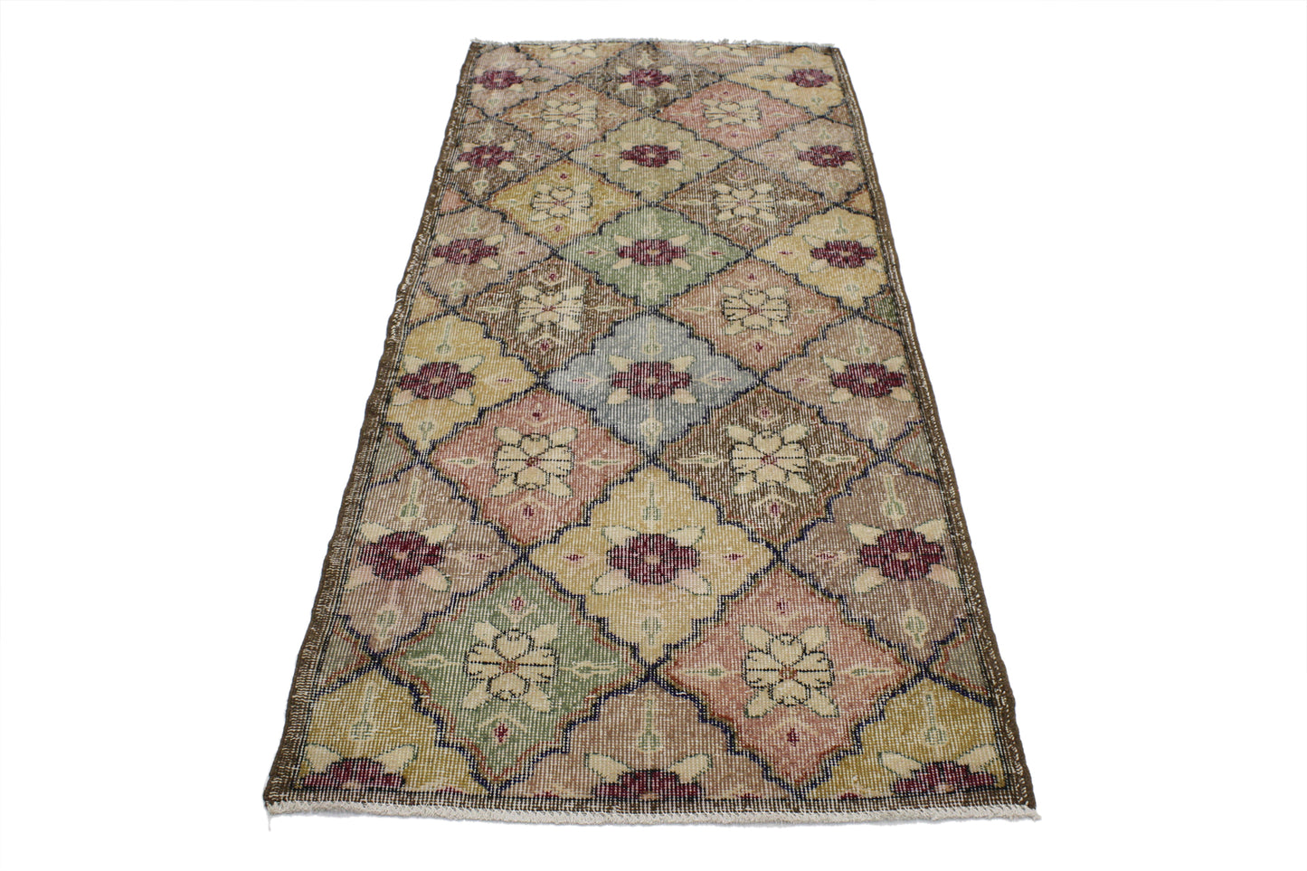 3 x 7 Vintage Turkish Sivas Rug 51968