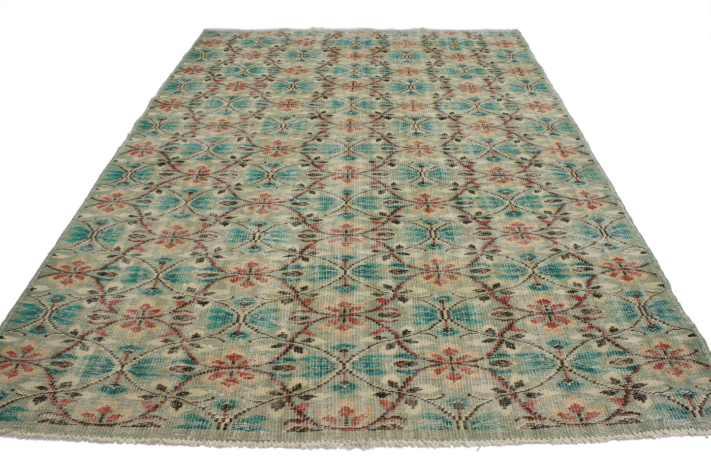 6 x 9 Vintage Turkish Sivas Rug 51999
