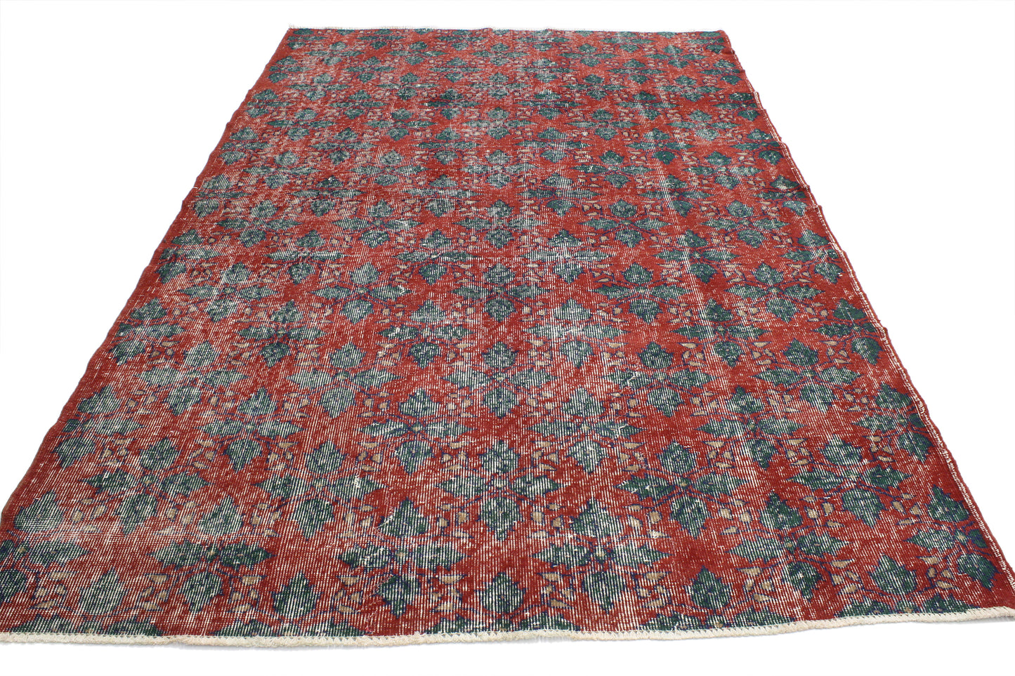 6 x 9 Vintage Turkish Sivas Rug 52030