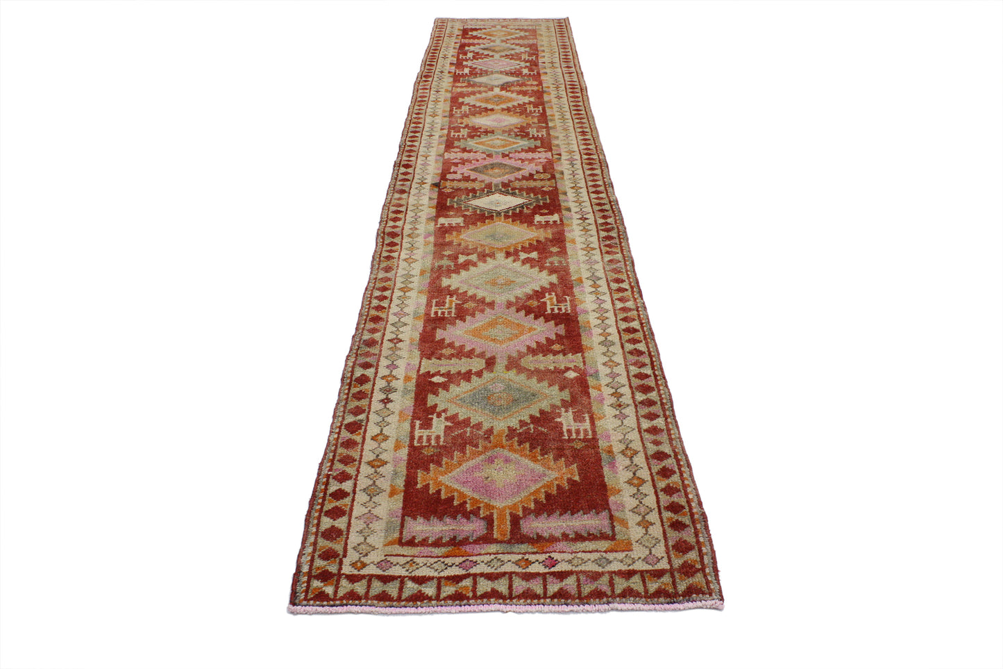 2 x 12 Vintage Oushak Rug 52048