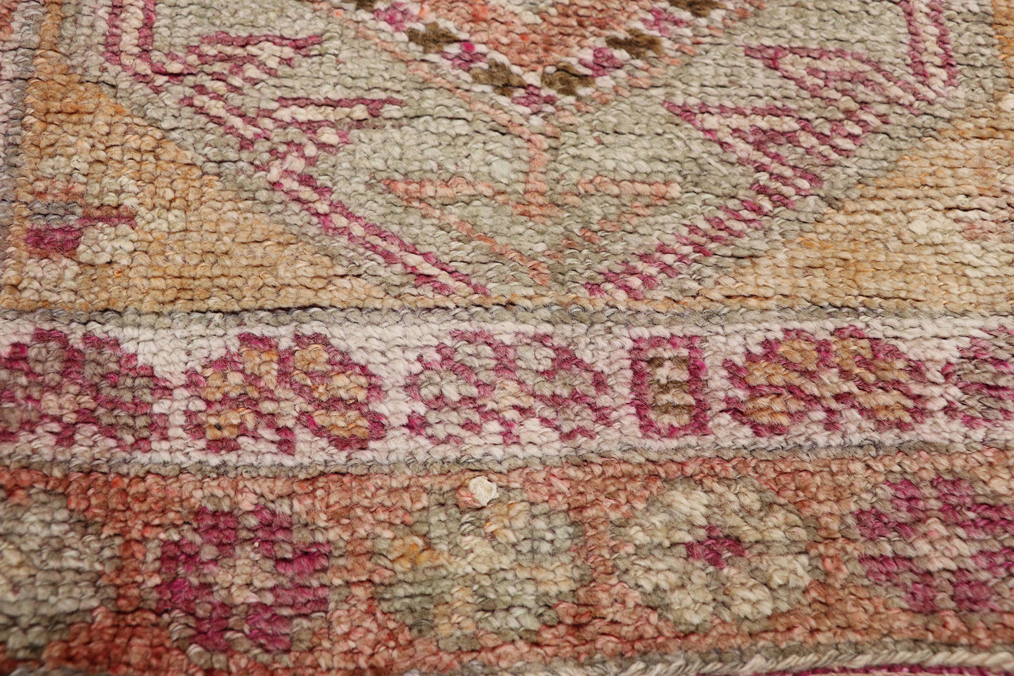 3 x 12 Vintage Turkish Oushak Rug 52049