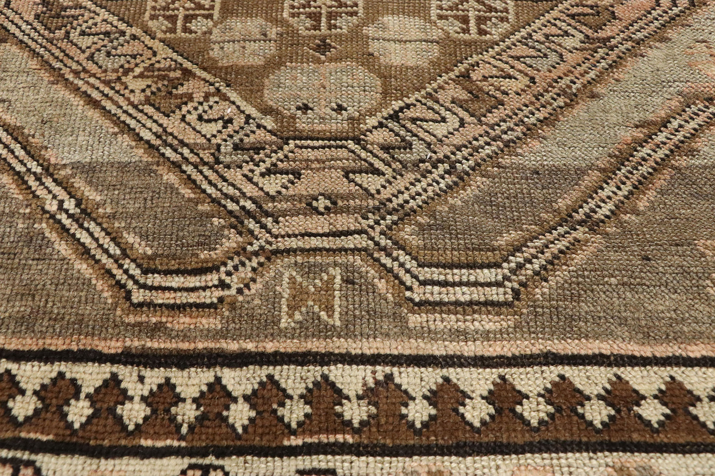 3 x 11 Vintage Turkish Oushak Rug 52056