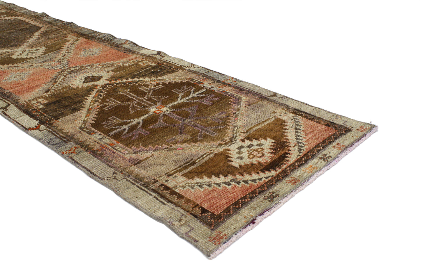 2 x 11 Vintage Turkish Oushak Rug 52058