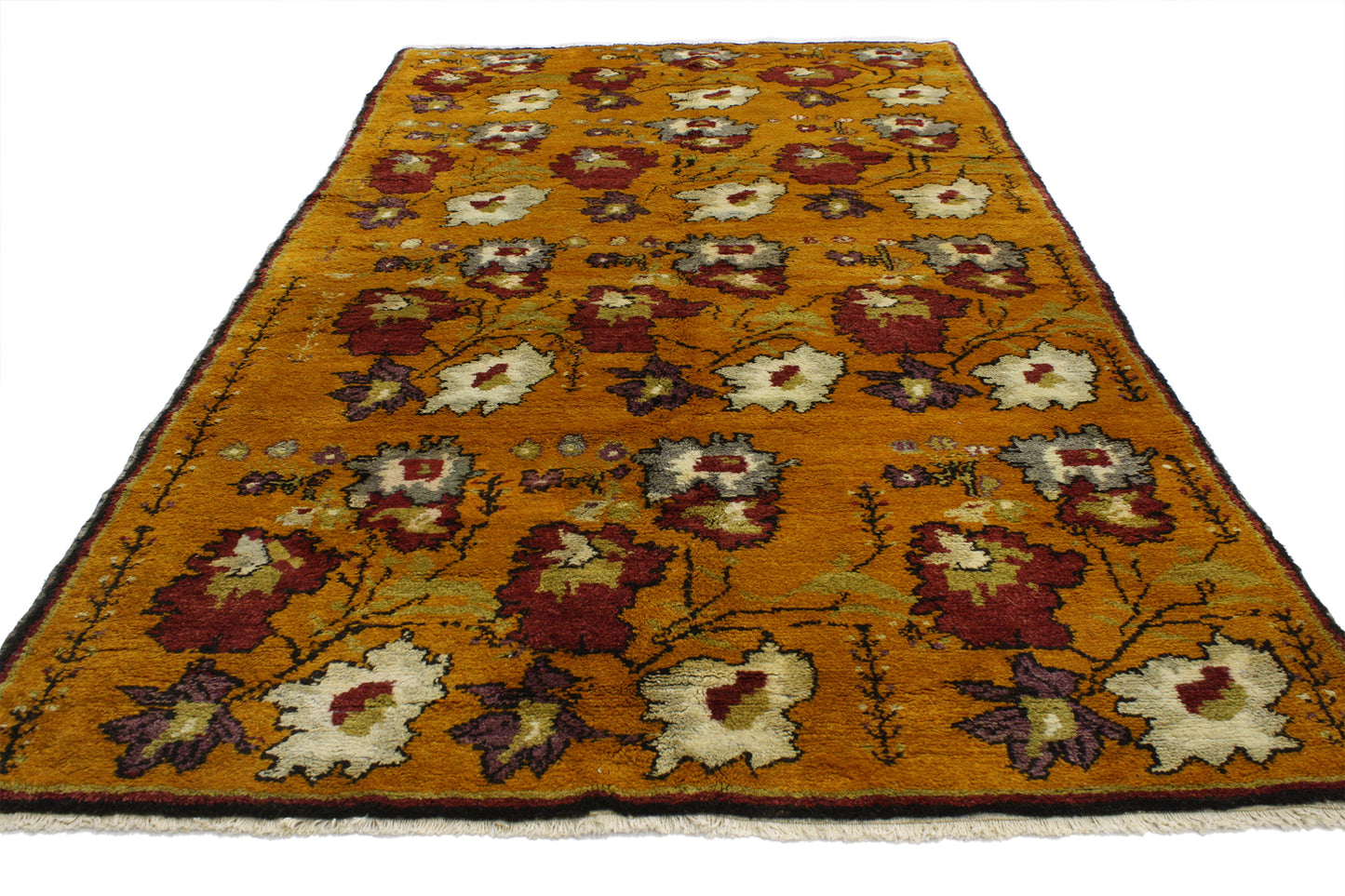 5 x 8 Vintage Turkish Oushak Rug 52068