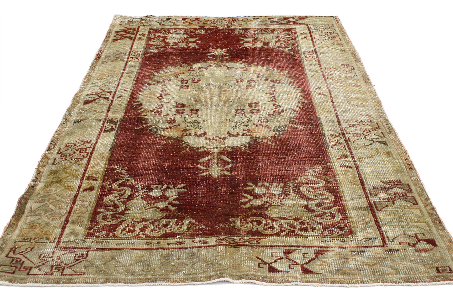 3 x 6 Vintage Oushak Rug 52078