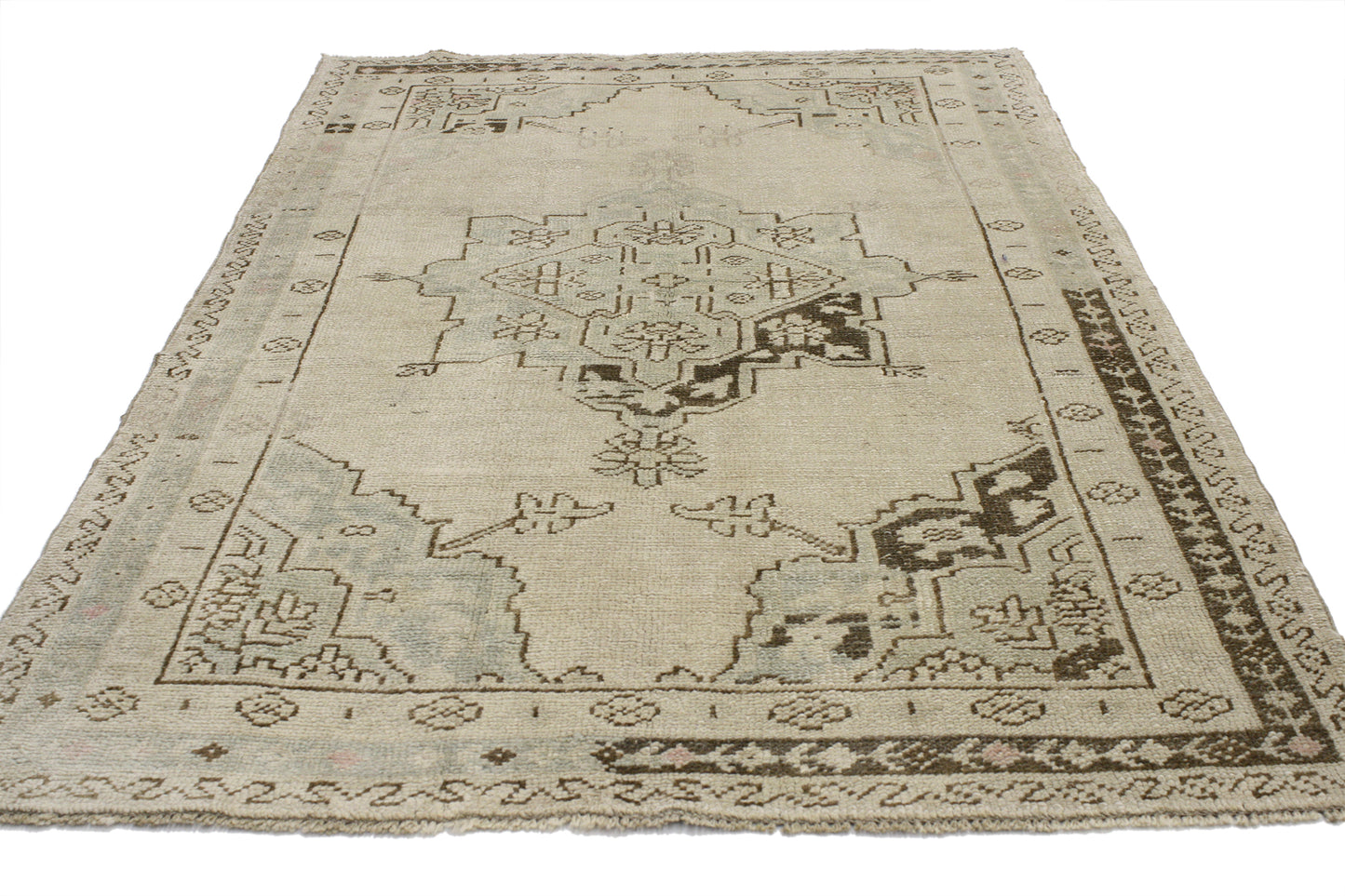 4 x 6 Vintage Oushak Rug 52079