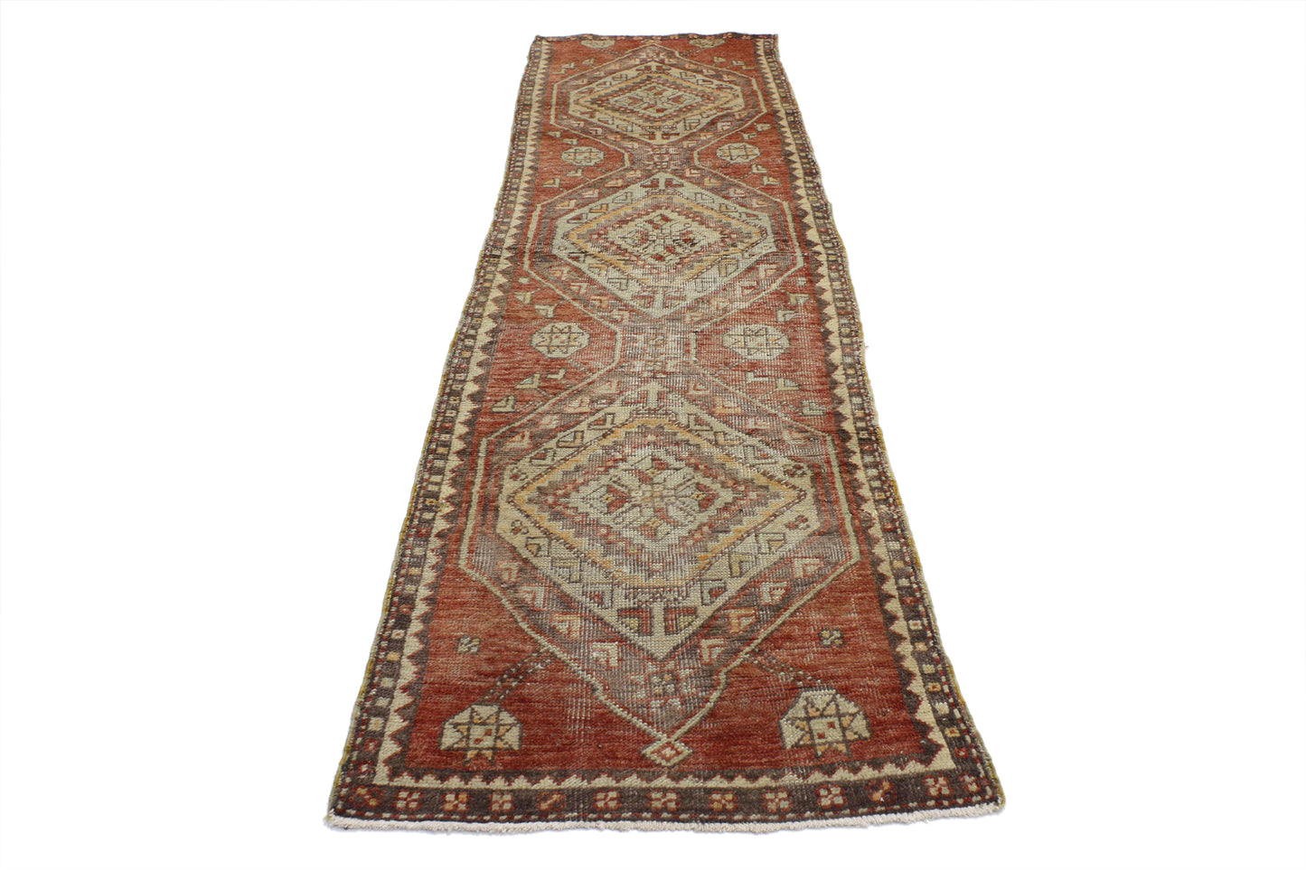 2 x 8 Vintage Turkish Oushak Rug 52087