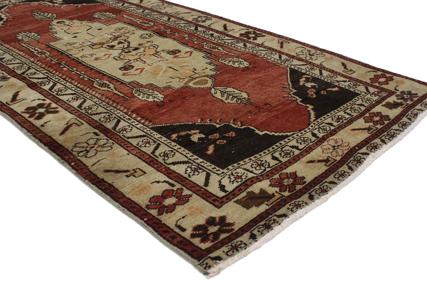3 x 6 Vintage Turkish Oushak Rug 52111