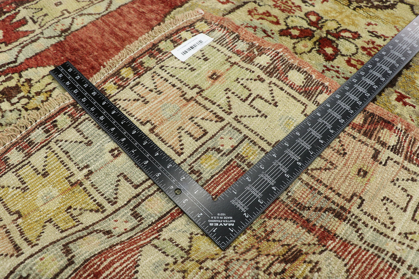 4 x 10 Vintage Turkish Oushak Runner 52121