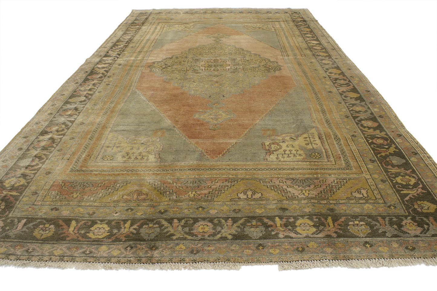 6 x 10 Vintage Oushak Rug 52124