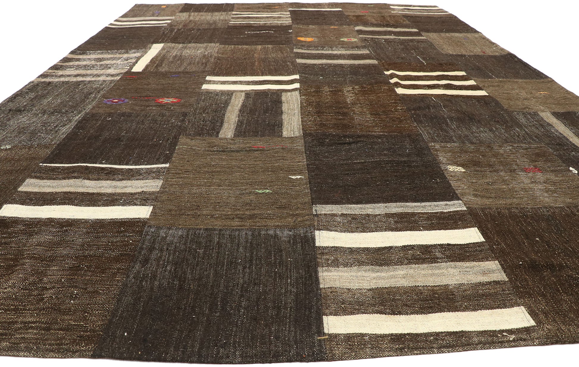 10 x 14 Vintage Turkish Patchwork Rug 52132