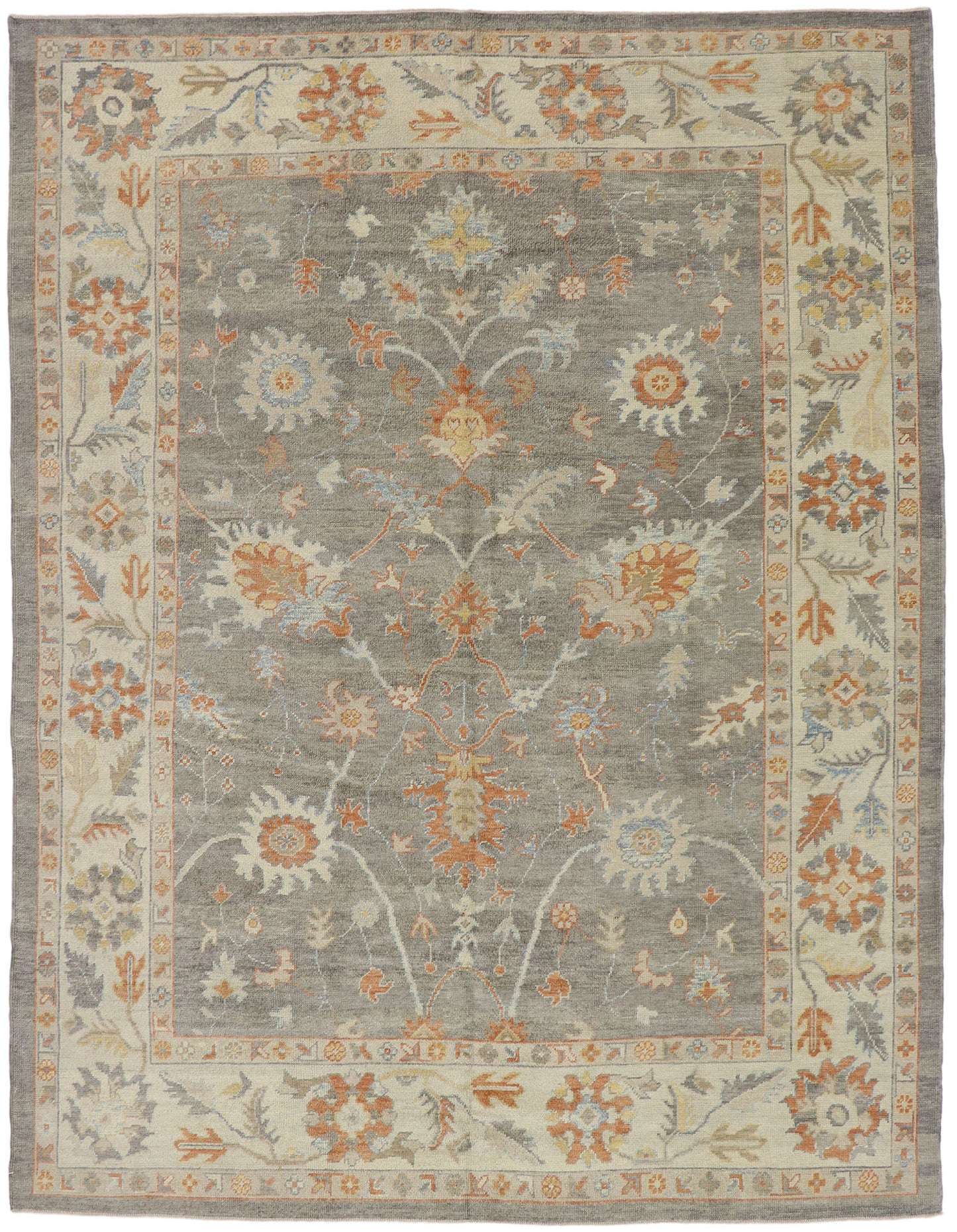 9 x 12 Modern Turkish Oushak Rug 52162