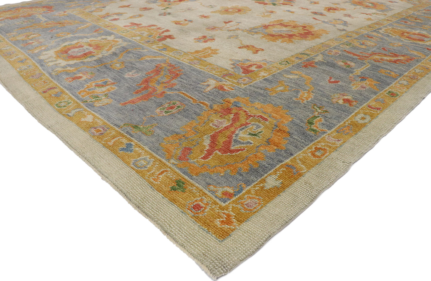 9 x 12 Colorful Turkish Oushak Rug 52165