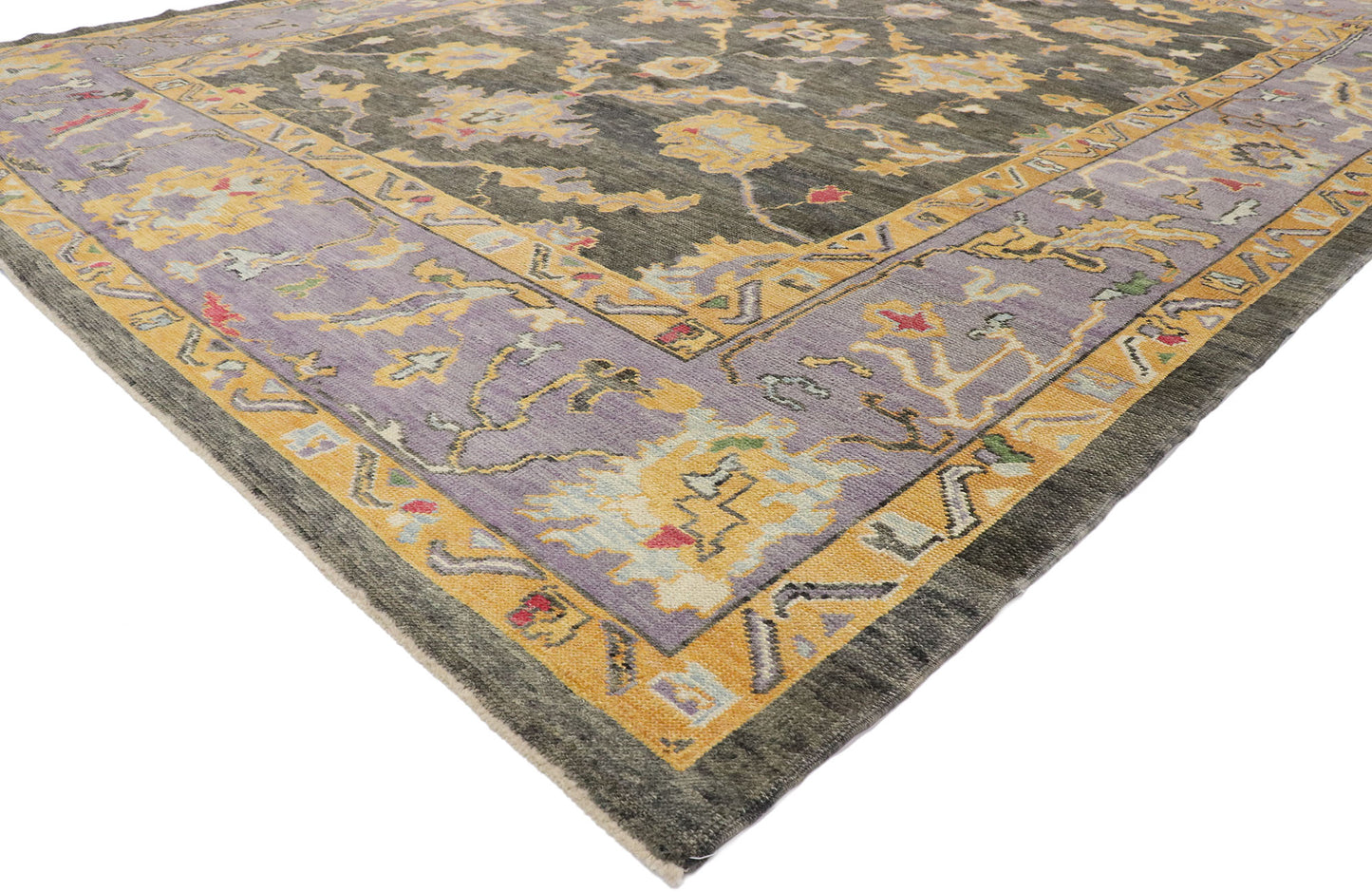 9 x 12 Colorful Turkish Oushak Rug 52168