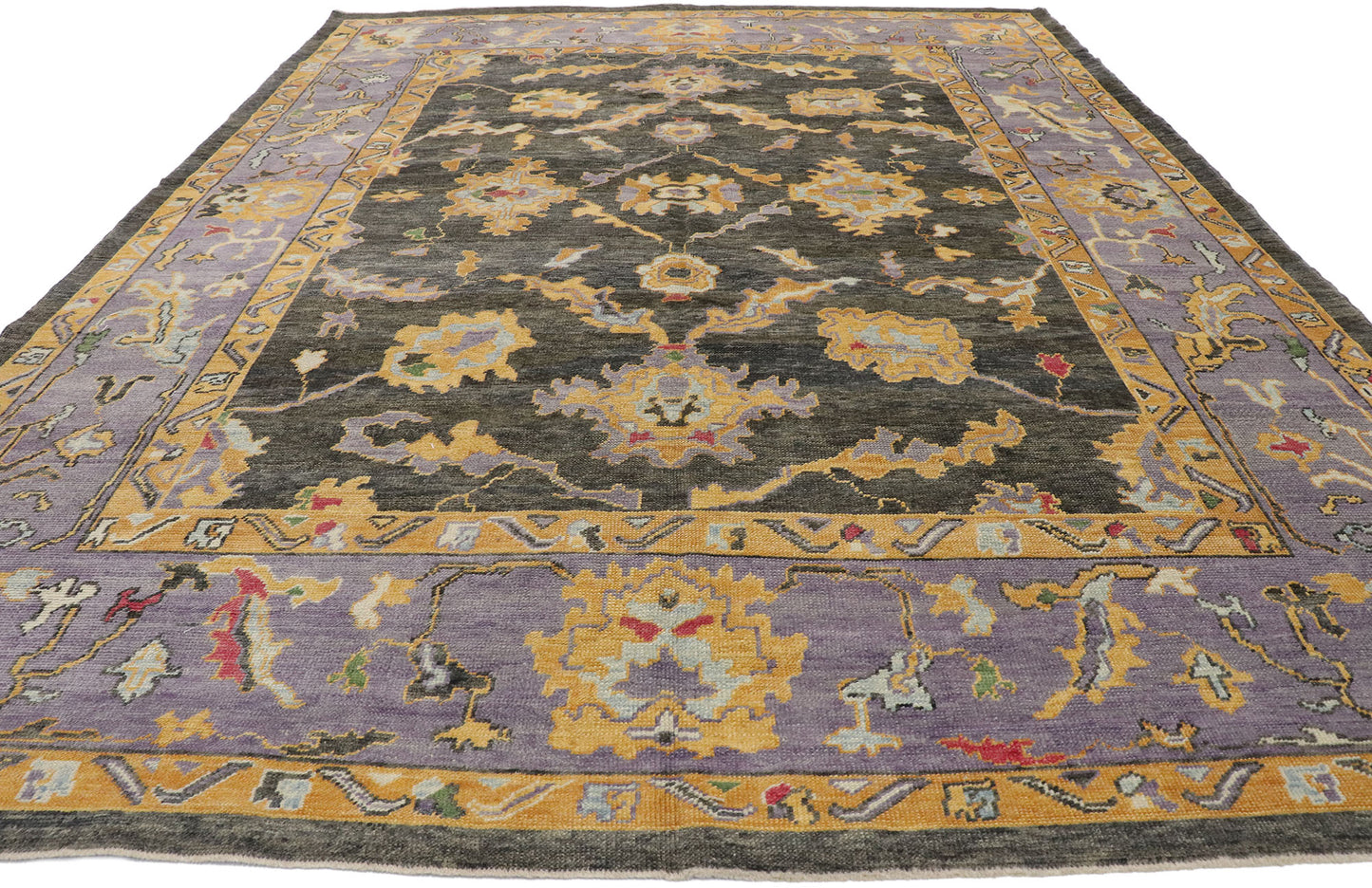 9 x 12 Colorful Turkish Oushak Rug 52168