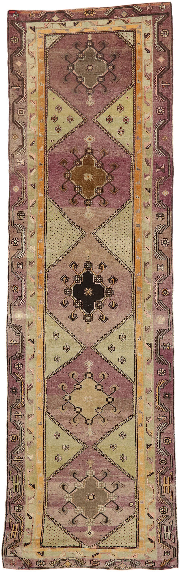 6 x 18 Vintage Turkish Oushak Rug 52169