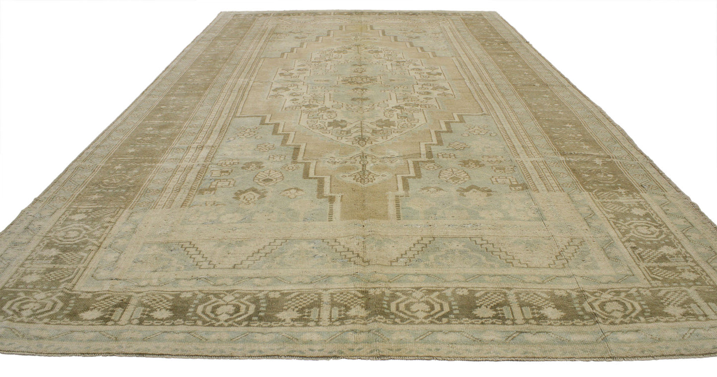 7 x 12 Vintage Oushak Rug 52173