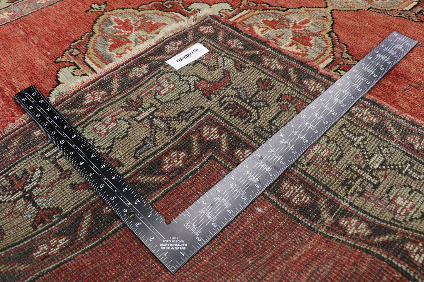 5 x 11 Vintage Turkish Oushak Rug 52178
